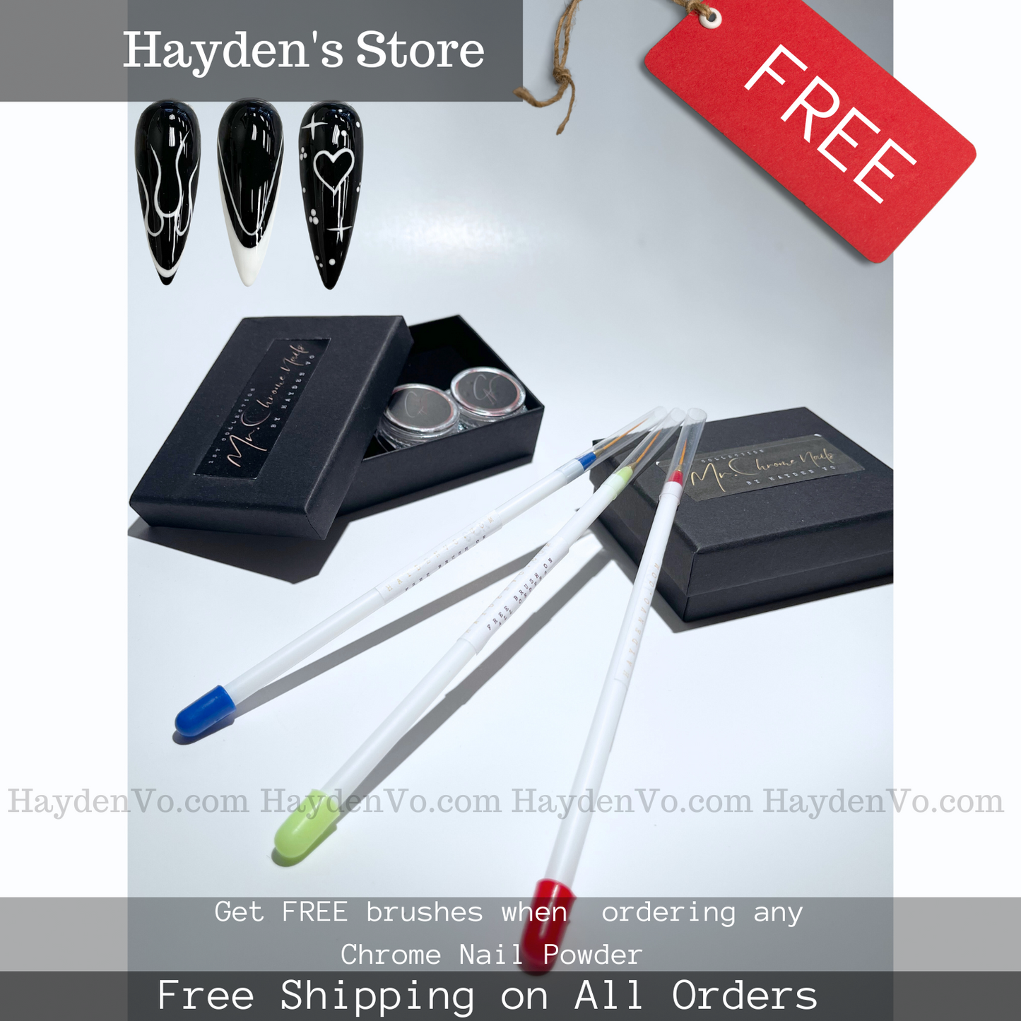 Premium Quality NailArt Brushes Collection by Hayden