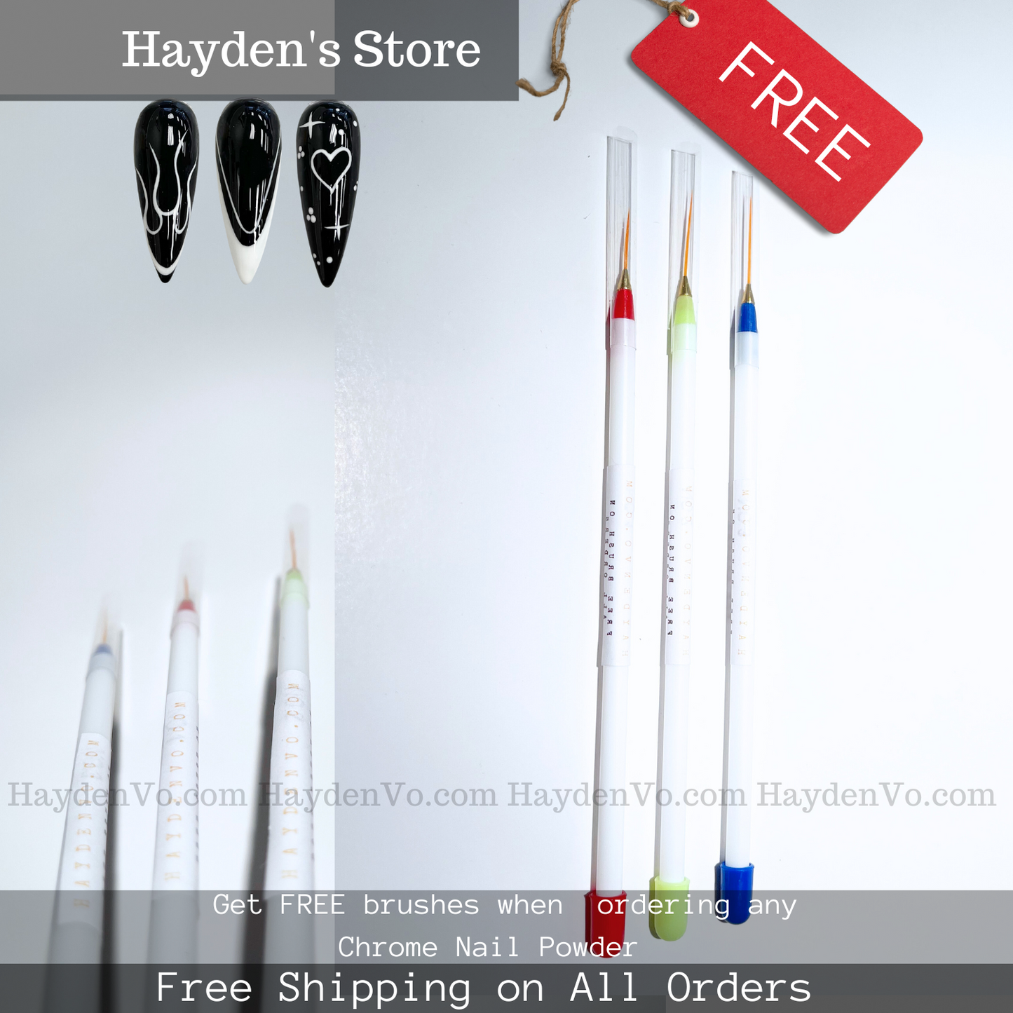 Premium Quality NailArt Brushes Collection by Hayden